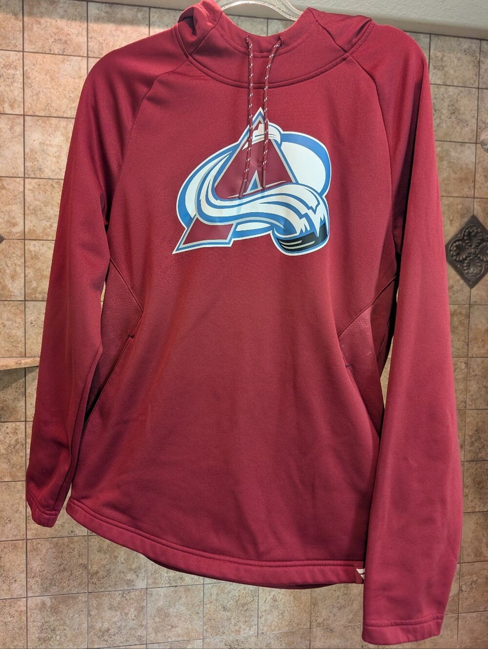 NHL Avs Colorado Avalanche Maroon Pullover Hoodie